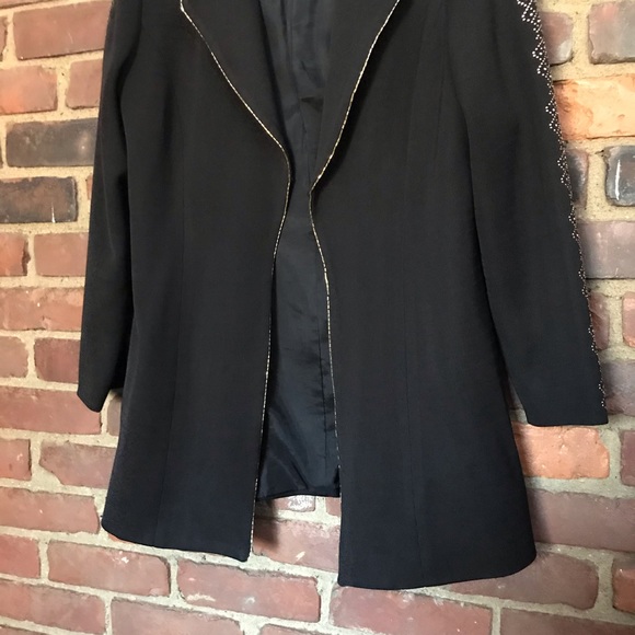 Vintage VALENTINE SUITS INC beaded embellished Blazer Sz 14 -42 Chest -31” Long - Picture 3 of 6